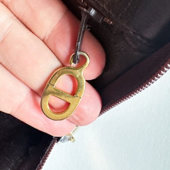 Vintage Christian Dior Logo Print Canvas Clutch Unisex - Picture 9 of 15